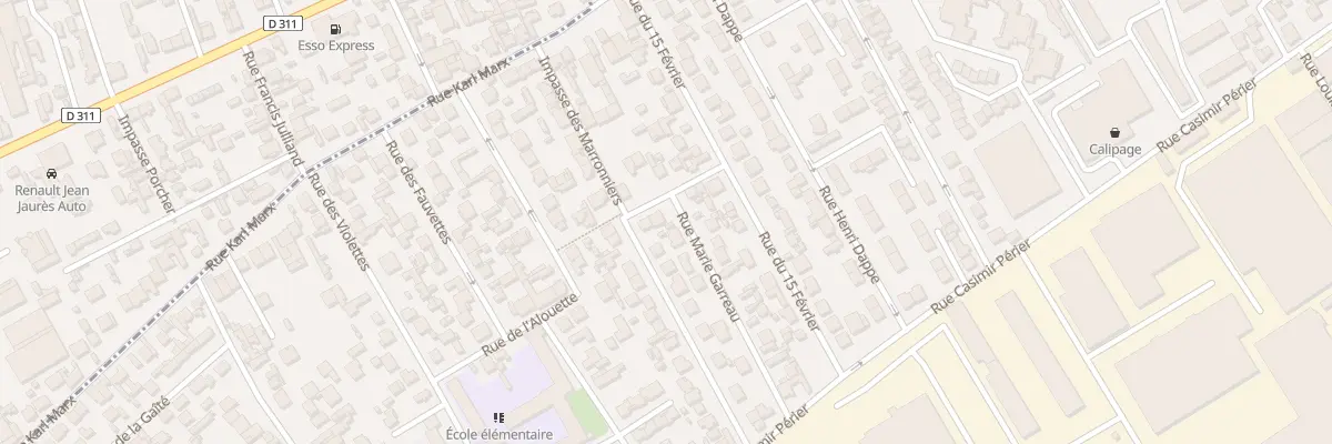 Plan du 25 Rue Marie Garreau à Bezons
