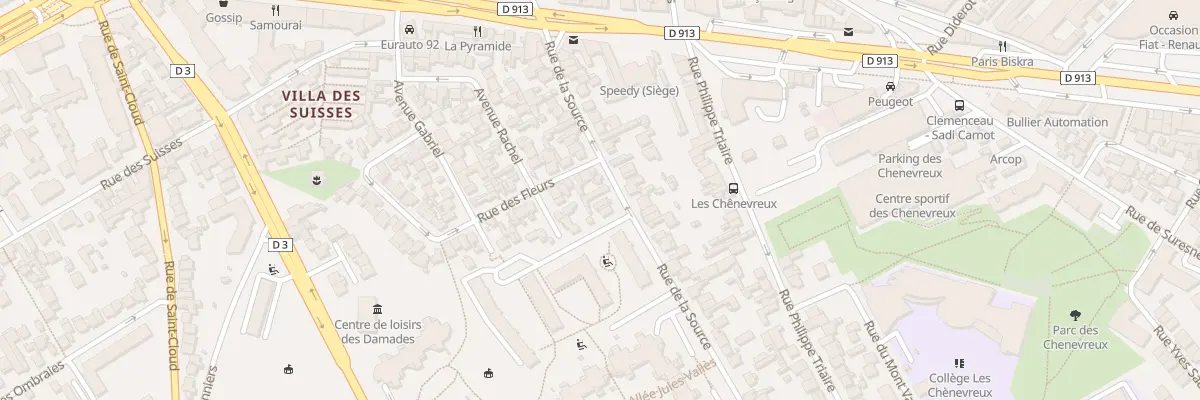 Plan du 30 Rue de la Source à Nanterre