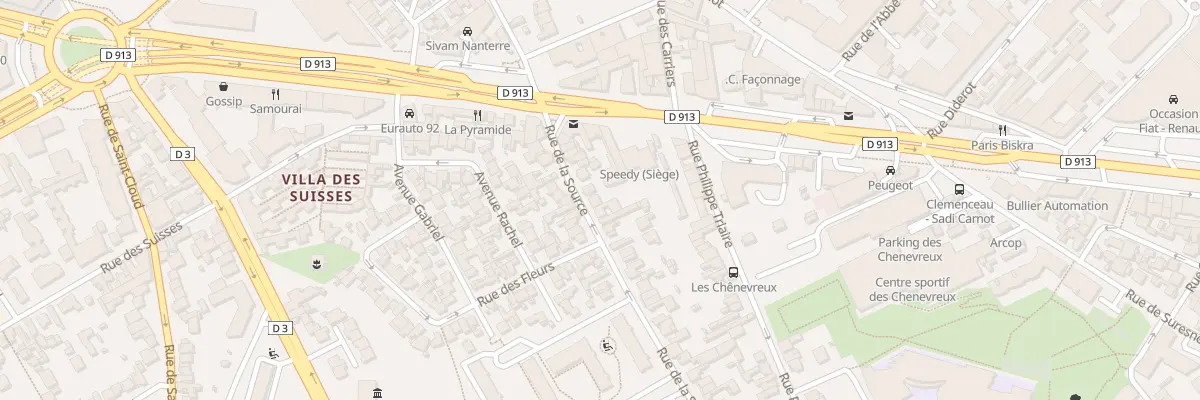 Plan du 13 Rue de la Source à Nanterre