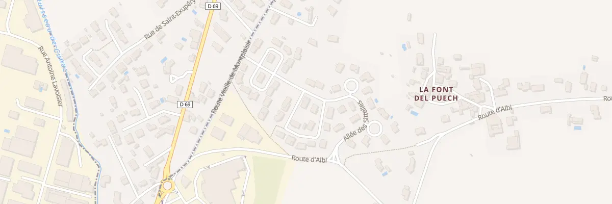 Plan du 10 Rue des Loriots à Cunac