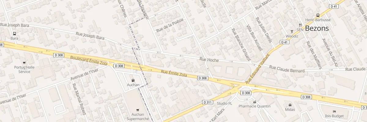 Plan du 27 Rue Hoche à Bezons