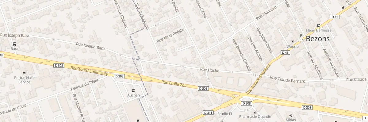 Plan du 26 Rue Hoche à Bezons