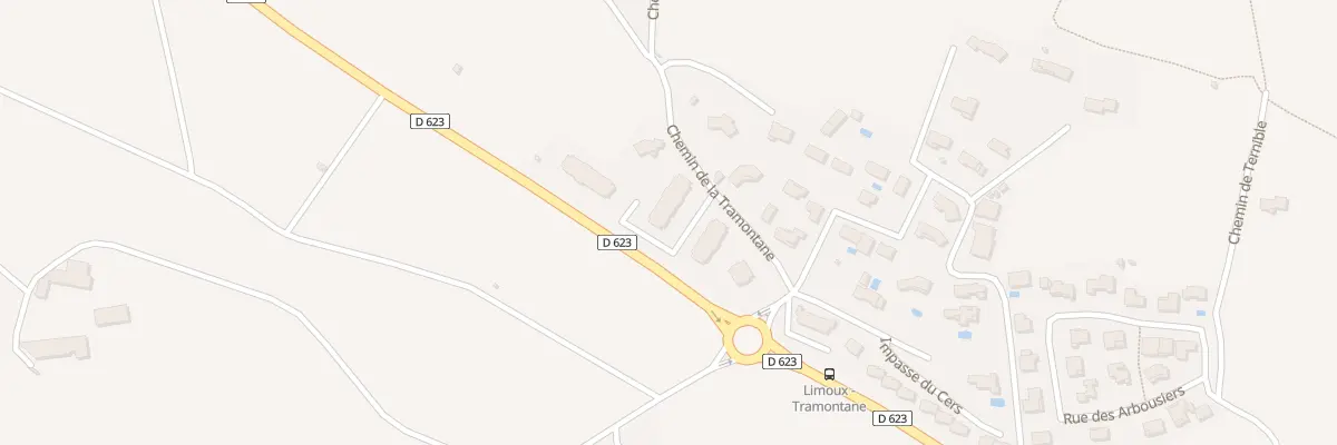 Plan du 1 Che de la Tramontane à Limoux