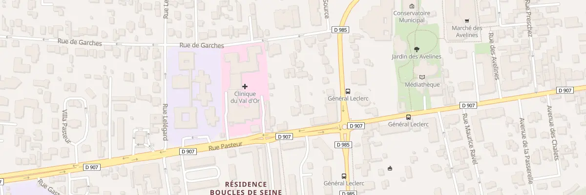 Plan du 8 Rue Pasteur à Saint-Cloud