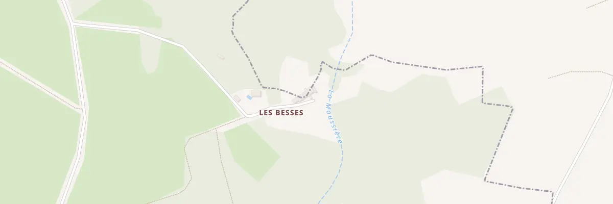 Plan du 2 Les Besses à Toulx-Sainte-Croix