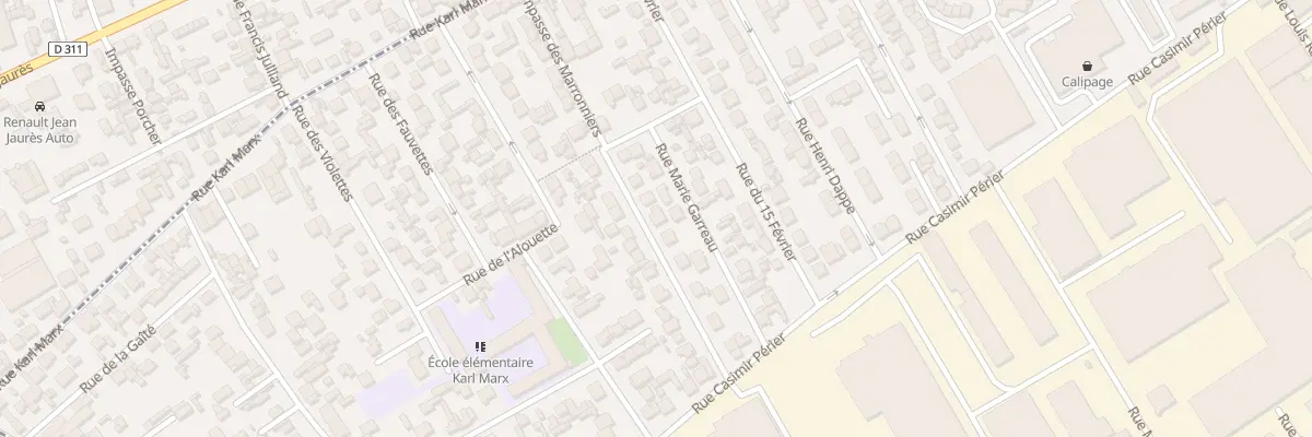 Plan du 18 Rue Henri Barrau à Bezons