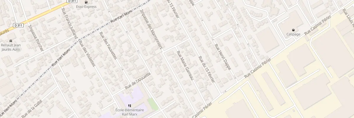 Plan du 23 Rue Marie Garreau à Bezons