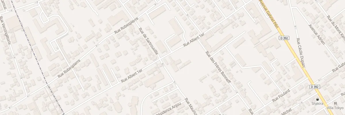 Plan du 43 Rue Albert 1er à Bezons