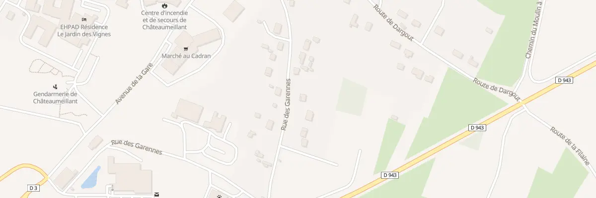 Plan du 17 Rue des Garennes à Châteaumeillant