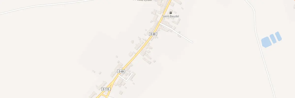 Plan du 75 Le Bourg à Saint-Baudel