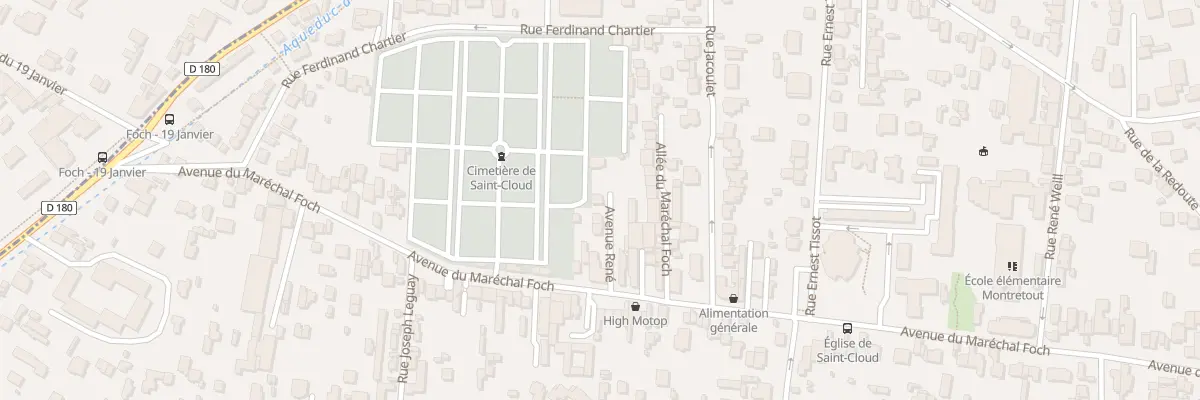 Plan du 102 Av du Maréchal Foch à Saint-Cloud