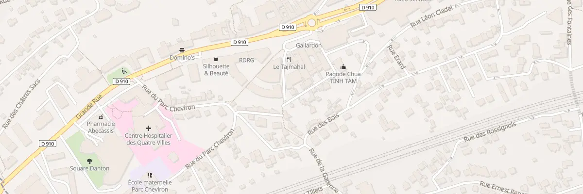 Plan du 9 Rue de la Garenne à Sèvres
