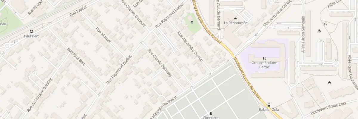 Plan du 176 Rue Raymond Barbet à Nanterre