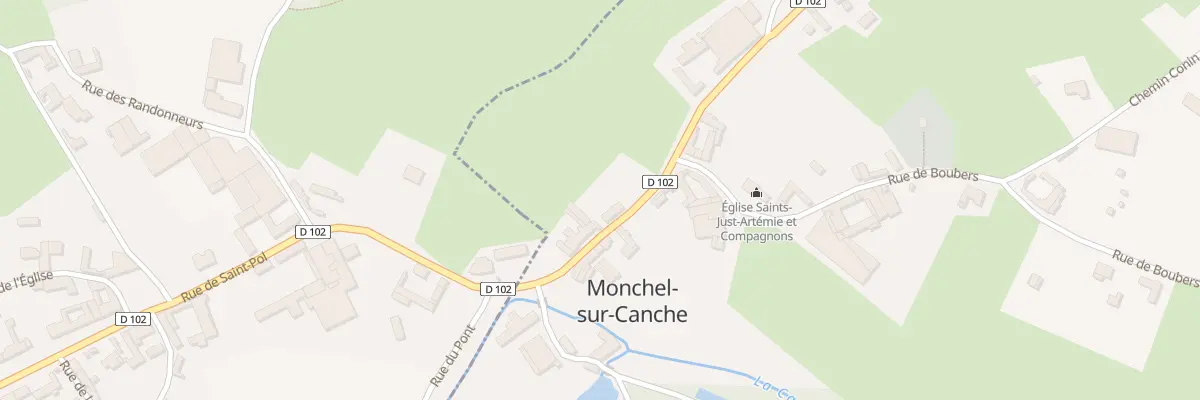 Plan du 57 Rue de Saint Pol à Monchel-sur-Canche