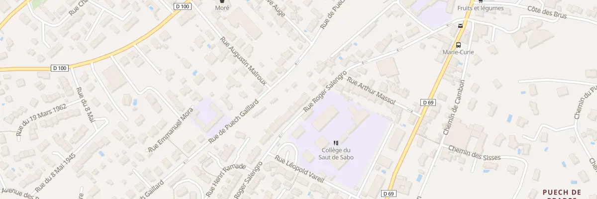 Plan du 38 Rue Roger Salengro à Saint-Juéry