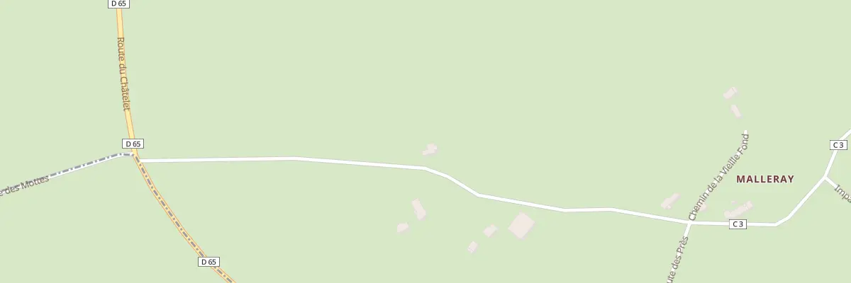 Plan du 8 Malleray à Touchay