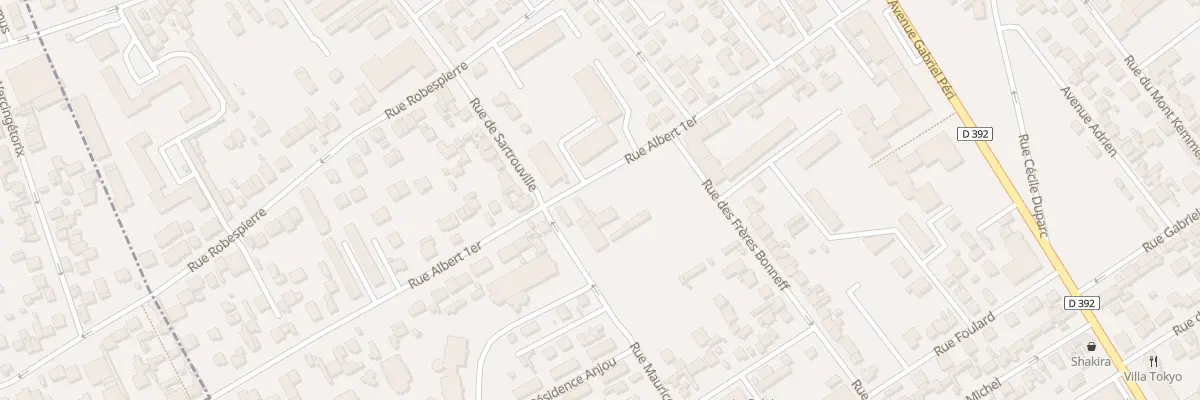 Plan du 41 Rue Albert 1er à Bezons