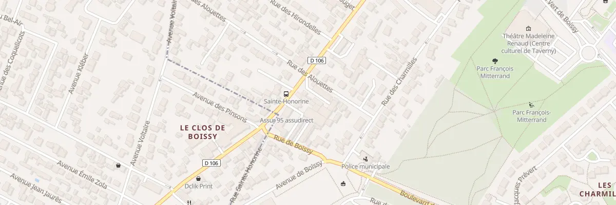 Plan du 215 Rue d’Herblay à Taverny