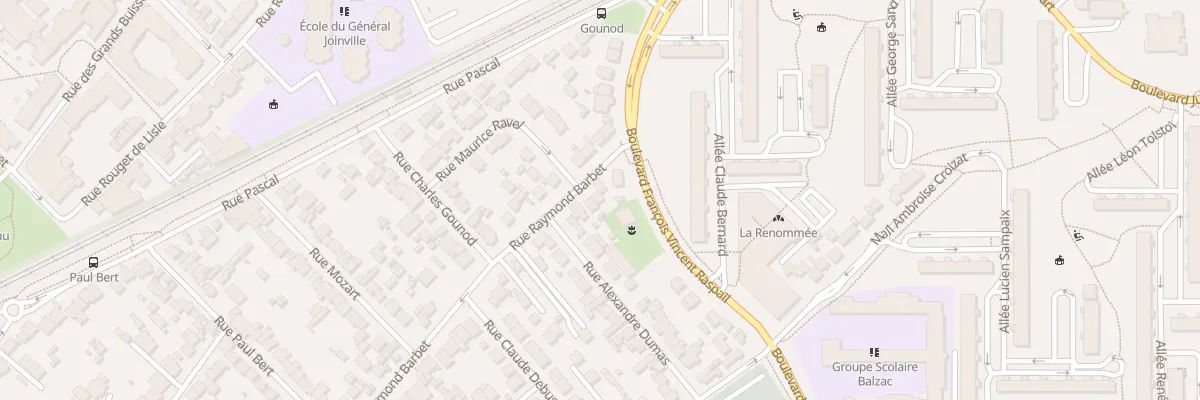 Plan du 192 Rue Raymond Barbet à Nanterre