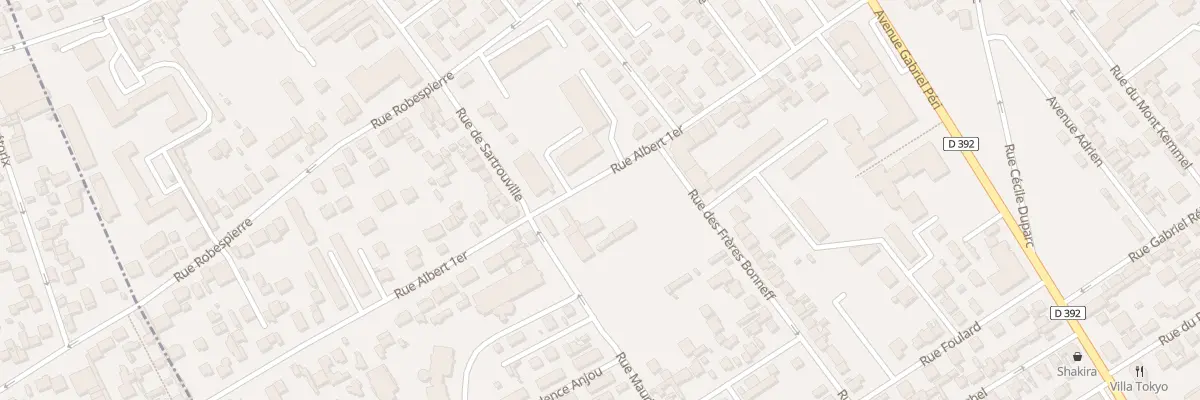 Plan du 37 Rue Albert 1er à Bezons