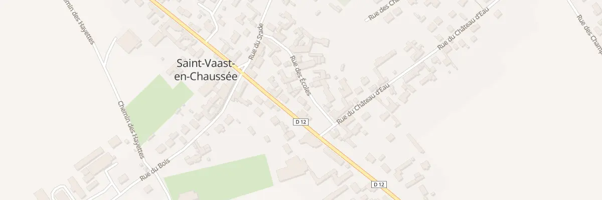 Plan du 1B Rue des Ecoles à Saint-Vaast-en-Chaussée
