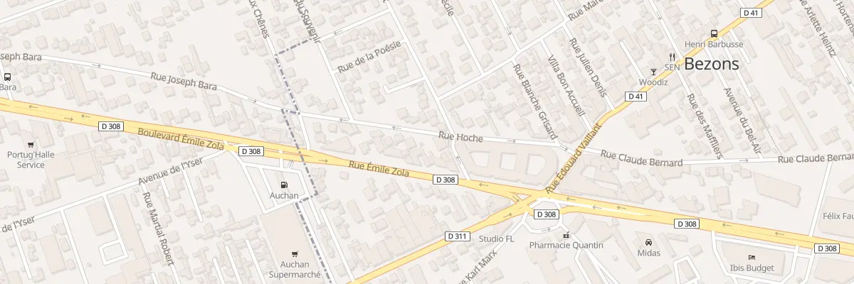 Plan du 25 Rue Hoche à Bezons