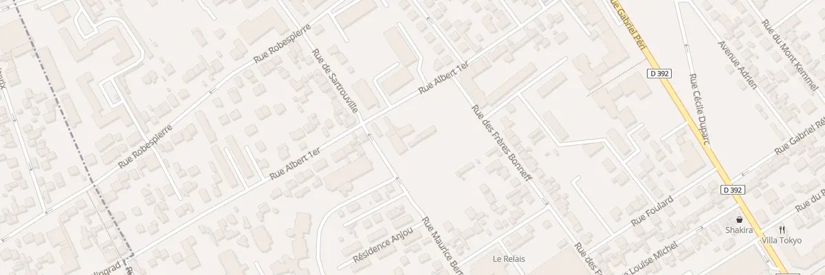 Plan du 39 Rue Albert 1er à Bezons