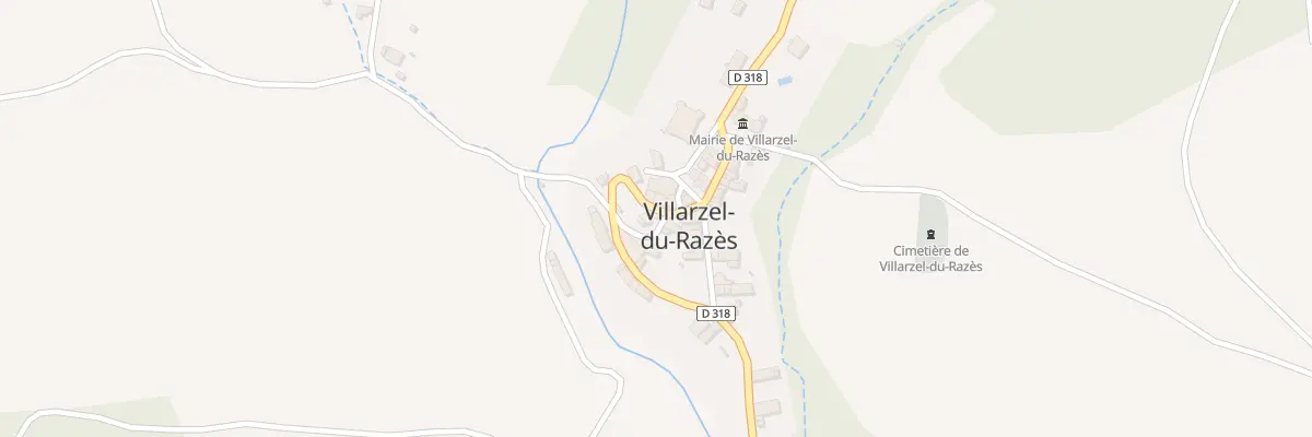 Plan du 32 Le Village à Villarzel-du-Razès