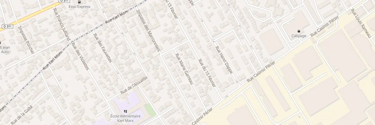 Plan du 22 Rue Marie Garreau à Bezons