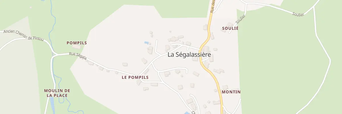 Plan du 6032 Le Bourg à La Ségalassière