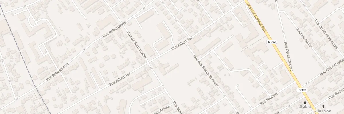 Plan du 35 Rue Albert 1er à Bezons