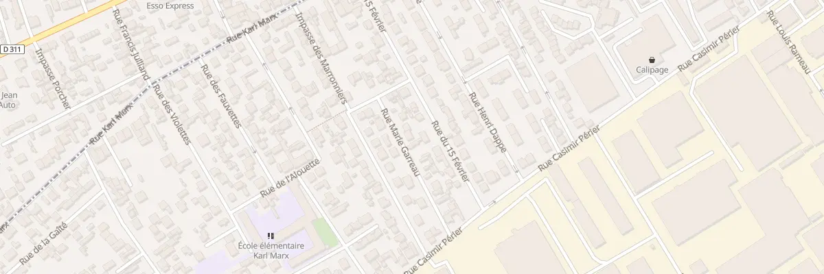 Plan du 20 Rue Marie Garreau à Bezons
