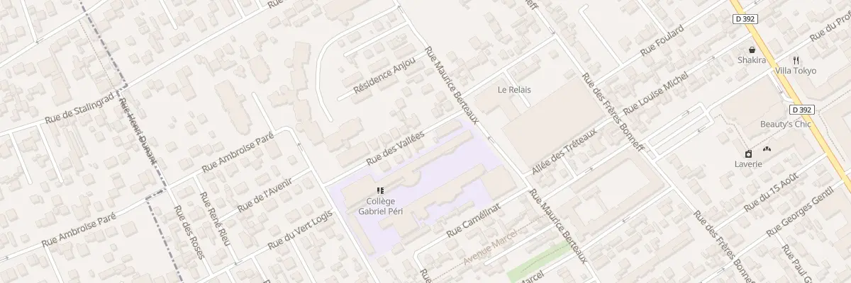 Plan du 7 Rue des Vallées à Bezons