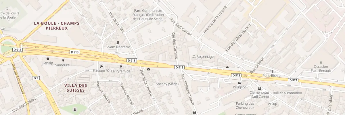 Plan du 87 Av Georges Clemenceau à Nanterre