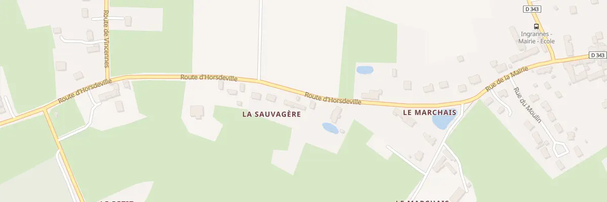 Plan du 41 Rte d’Horsdeville à Ingrannes