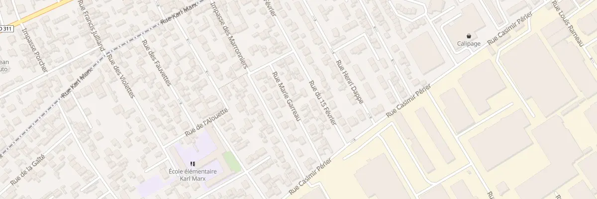 Plan du 16 Rue Marie Garreau à Bezons