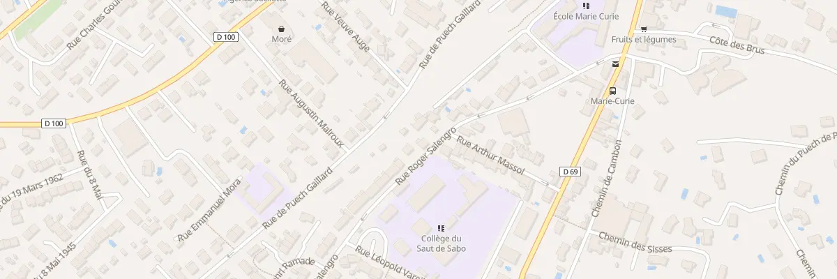 Plan du 30 Rue Roger Salengro à Saint-Juéry