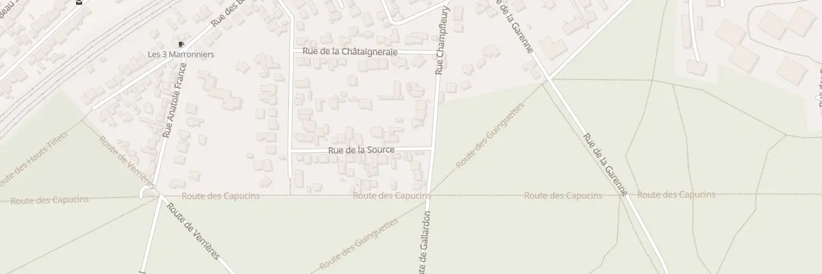 Plan du 8 Rue de la Source à Sèvres