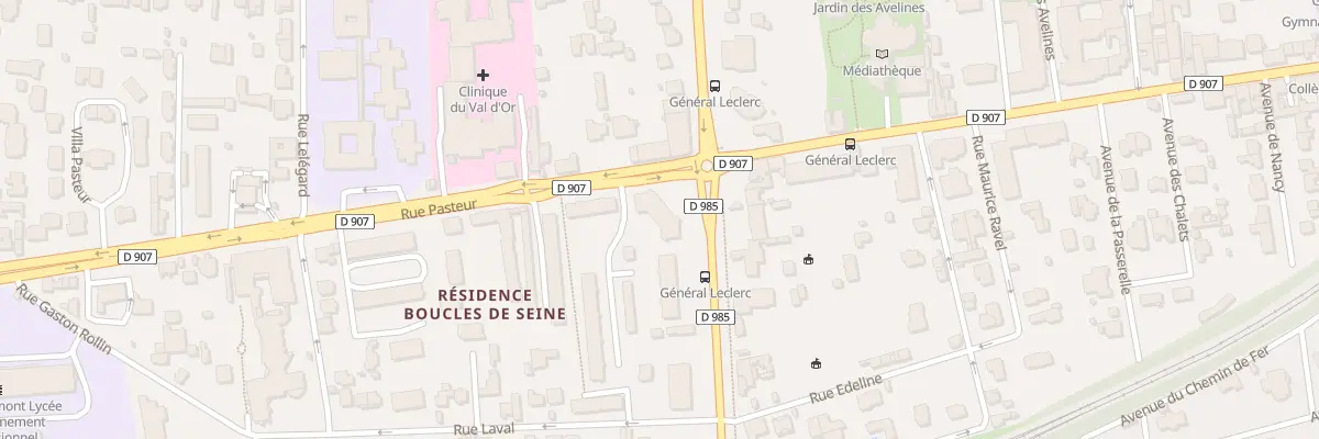 Plan du 1 Rue Pasteur à Saint-Cloud