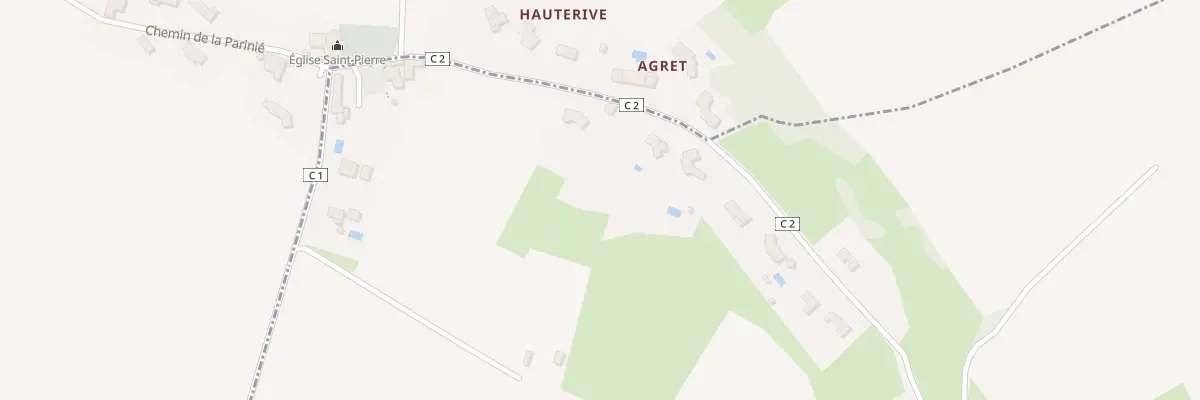 Plan du 6121 A Hauterive à Laboulbène