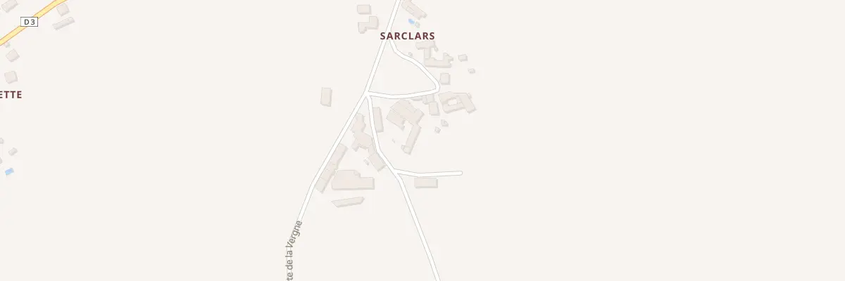 Plan du 52 Che de Sarclars à Rosières