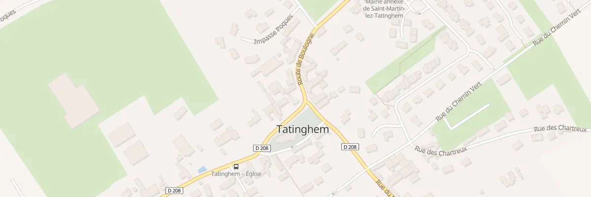 Plan du 198 Rte de Boulogne (Ancien Rn42) à Saint-Martin-lez-Tatinghem