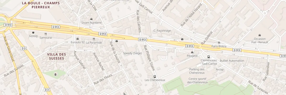 Plan du 2 Rue Philippe Triaire à Nanterre