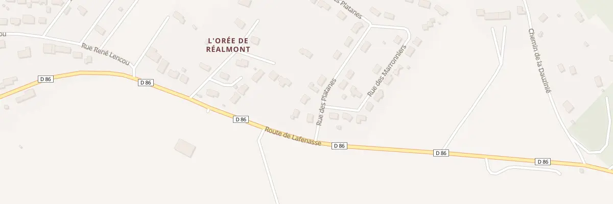 Plan du 5 Rue des Platanes à Réalmont