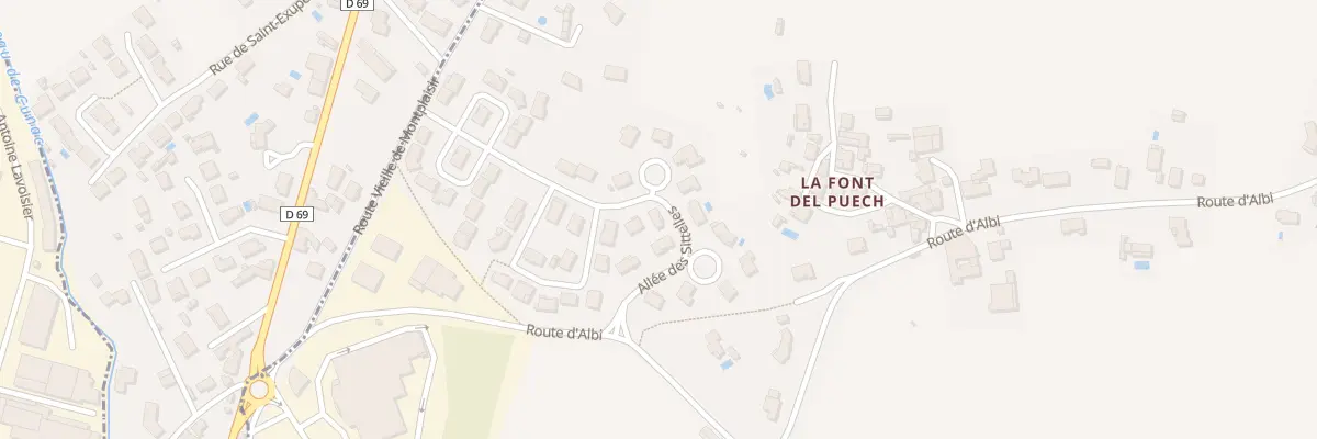 Plan du 5 All des Sittelles à Cunac