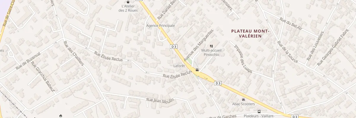 Plan du 198 Rue Paul Vaillant-Couturier à Nanterre