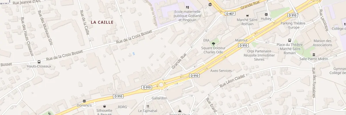 Plan du 116 Grande Rue à Sèvres
