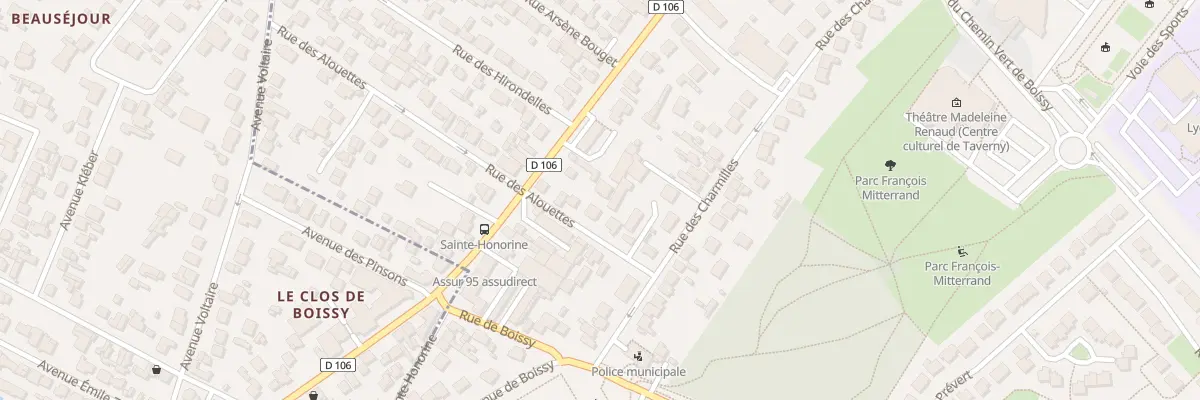 Plan du 8 Rue des Alouettes à Taverny