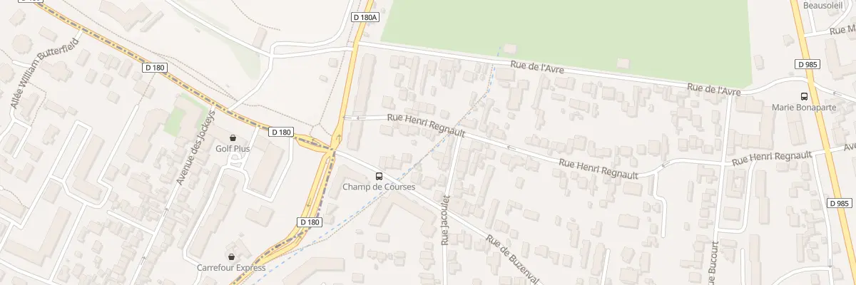 Plan du 77 Rue Henri Regnault à Saint-Cloud