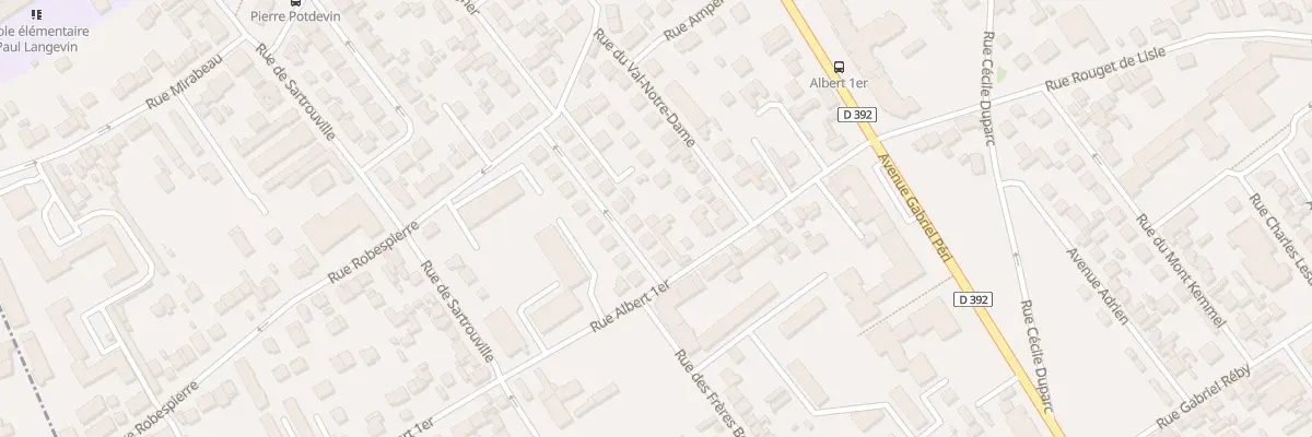 Plan du 22B Rue Albert 1er à Bezons